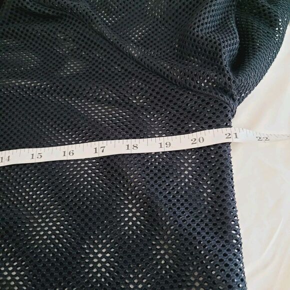 Blanc Noir Hoodie Medium Black Poolside Mesh Thumb Holes Athleisure Activewear - Picture 10 of 11